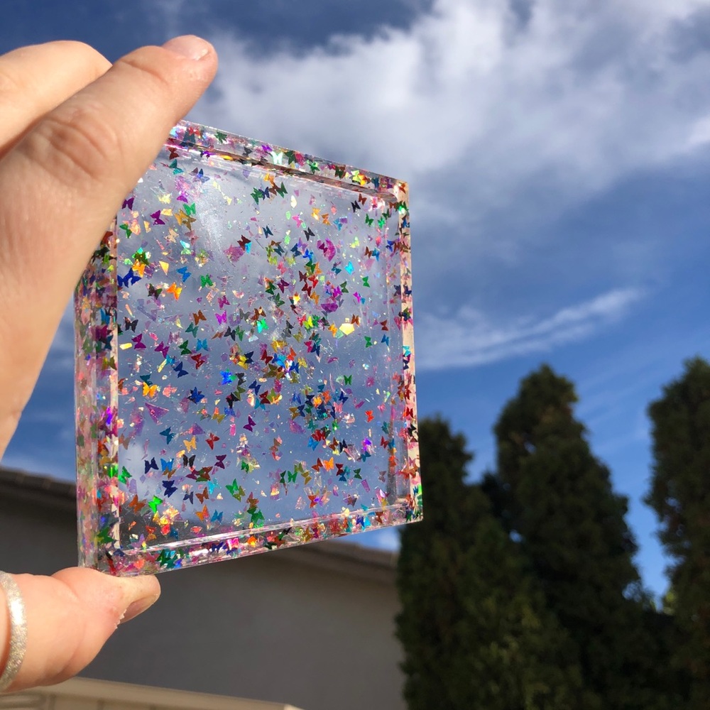 Resin coaster